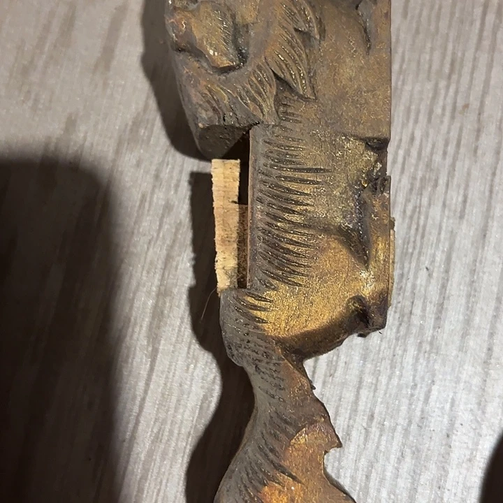 林***树香榧木老木雕老人物花板