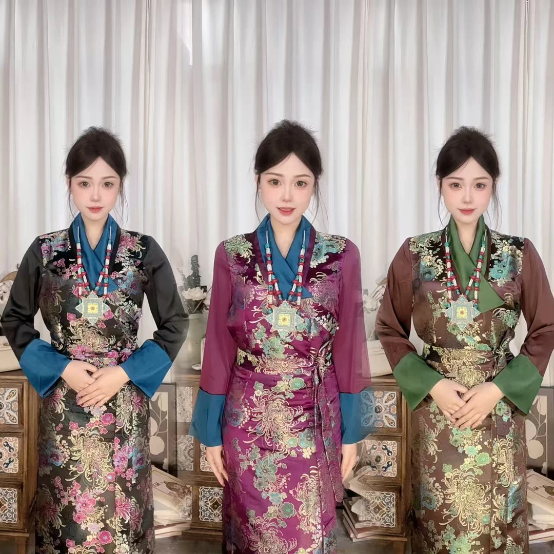 【格桑藏家】2025减龄民族风藏服气质优雅时尚春装（霜花落）