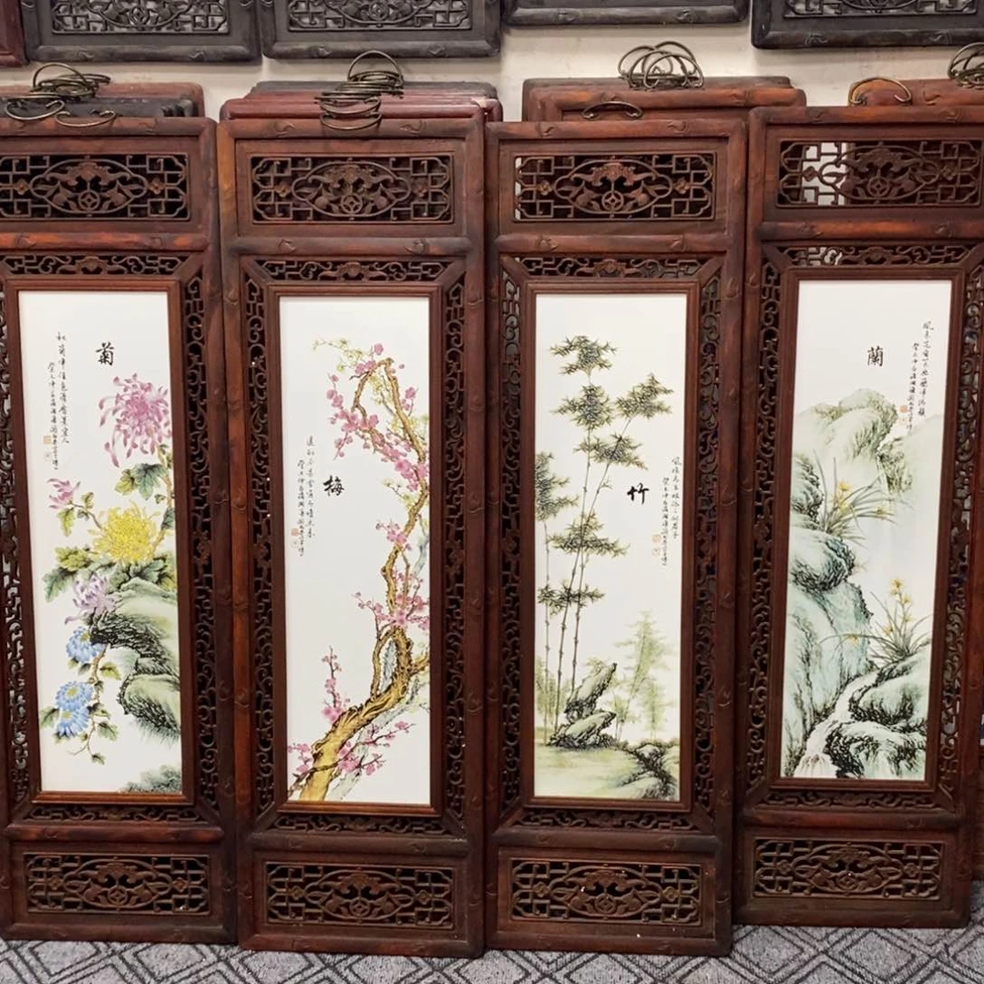 瓷片1.2*36*4景德镇瓷板画柴窑烧制