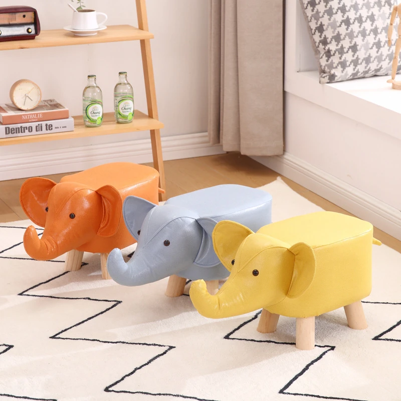 ❤佛山源头❤实木动物大象凳子创意矮凳换鞋凳儿童椅小板凳可爱卡