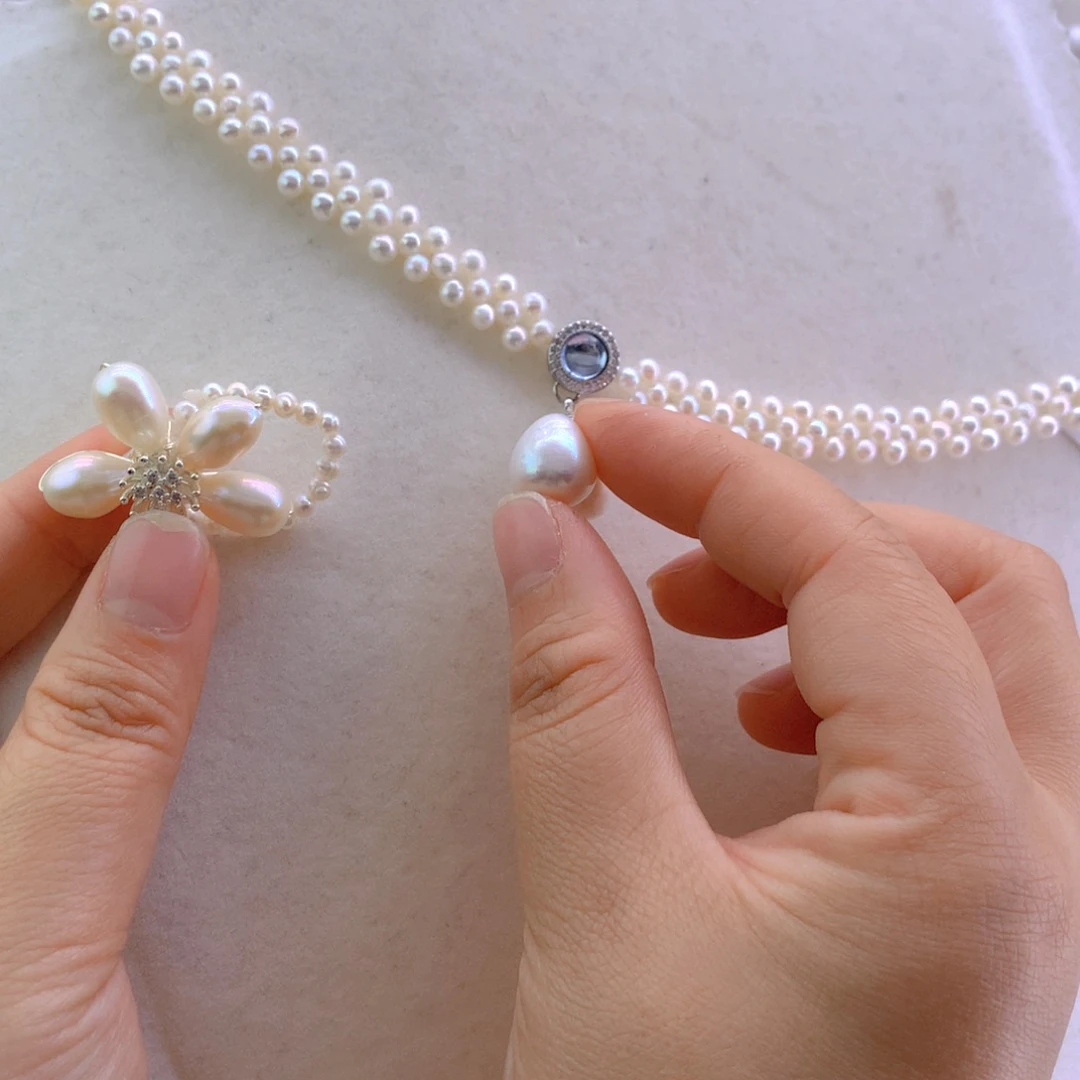项链未镶嵌淡水珍珠