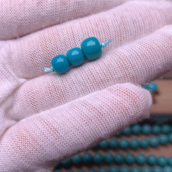 绿松石三连6.3-7.7未镶嵌