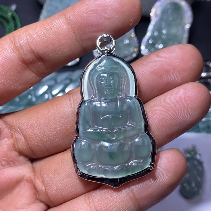 翡翠未镶嵌颈饰天然翡翠