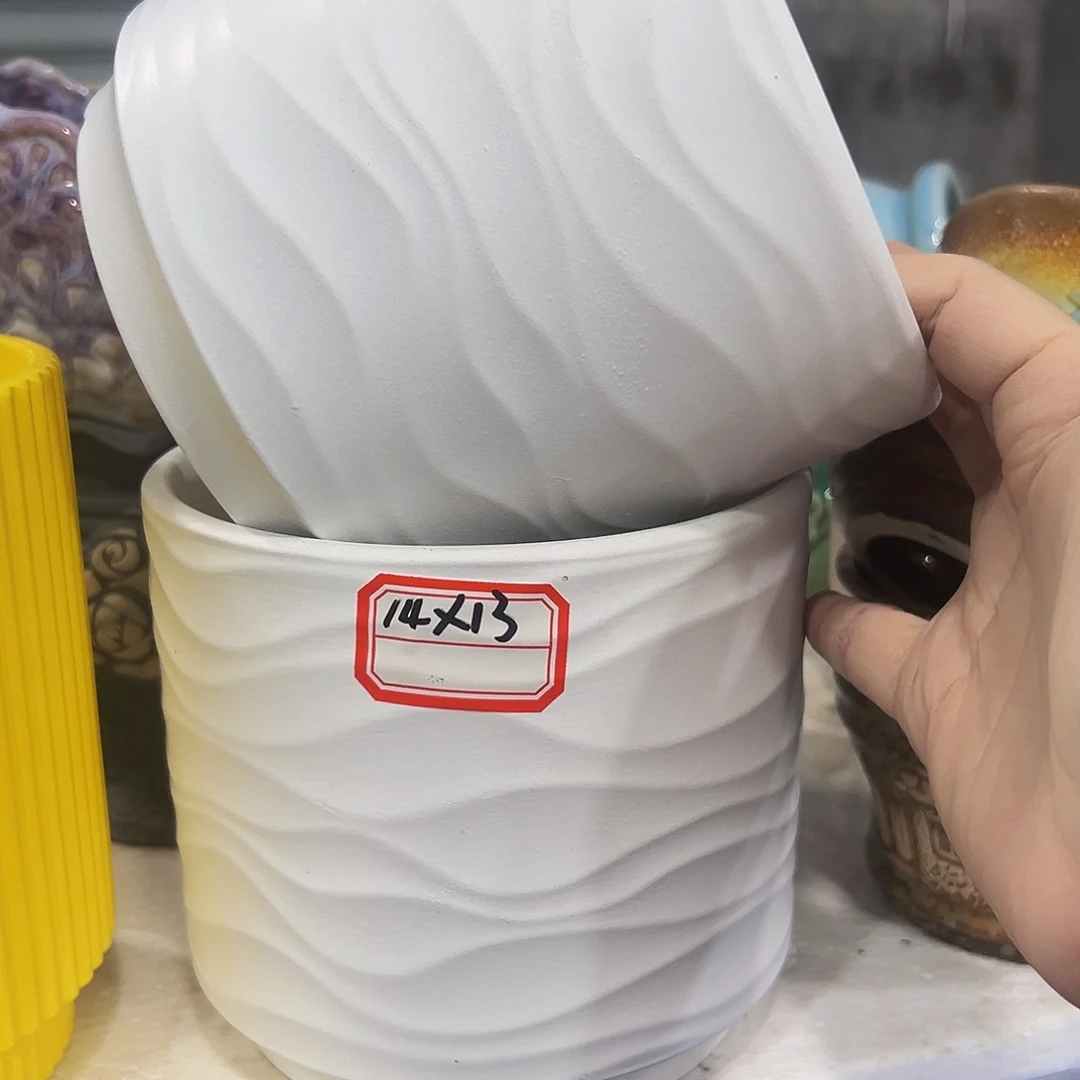 外贸尾单陶瓷花盆凑单10米包邮