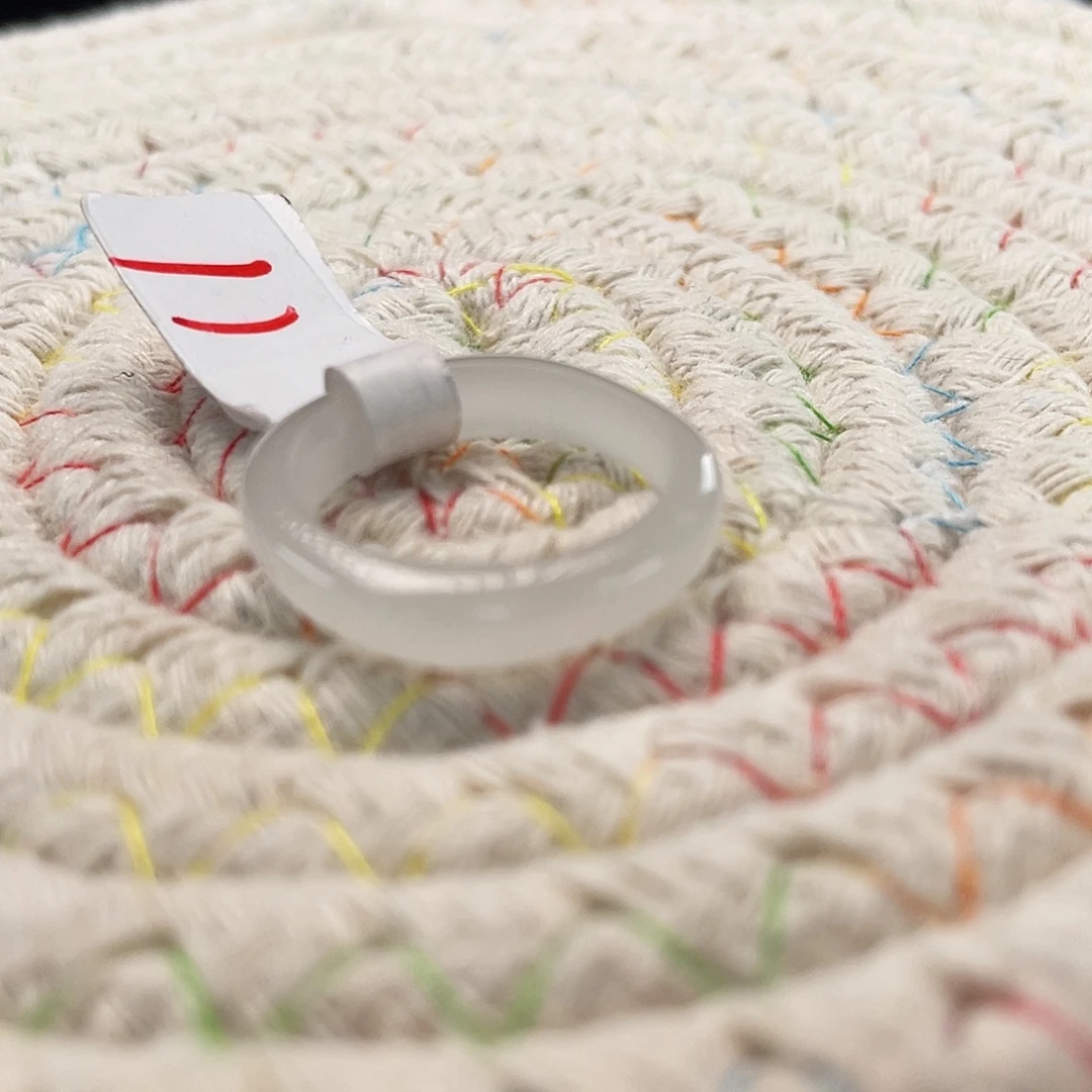 和田玉未镶嵌戒指g2冰透方圆17.6不退换