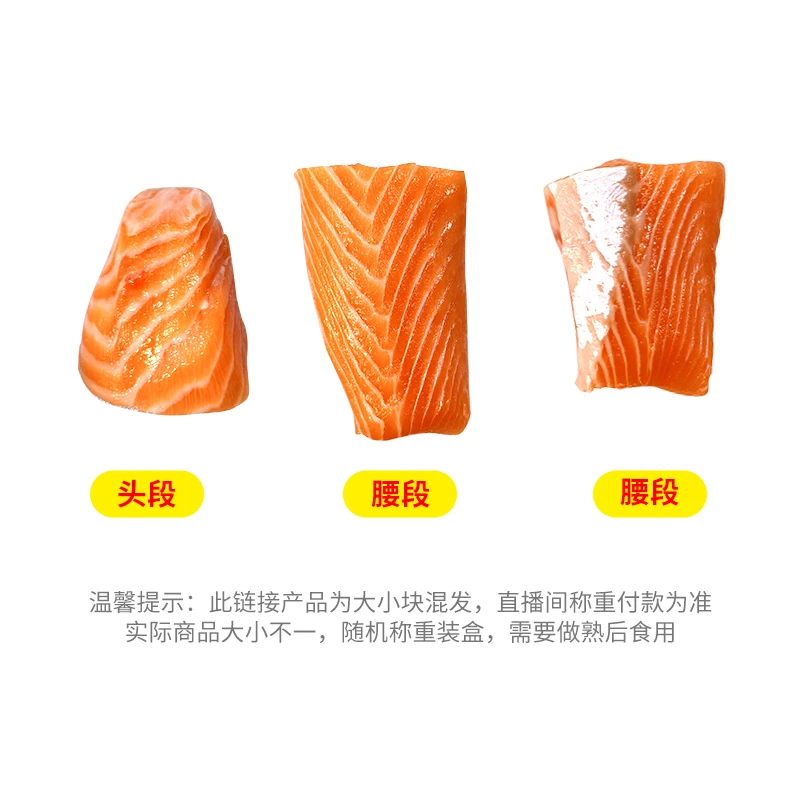 挪威冰鲜三文鱼（大西洋鲑鱼）现称头段腰段（听好称上价格拍）天津发