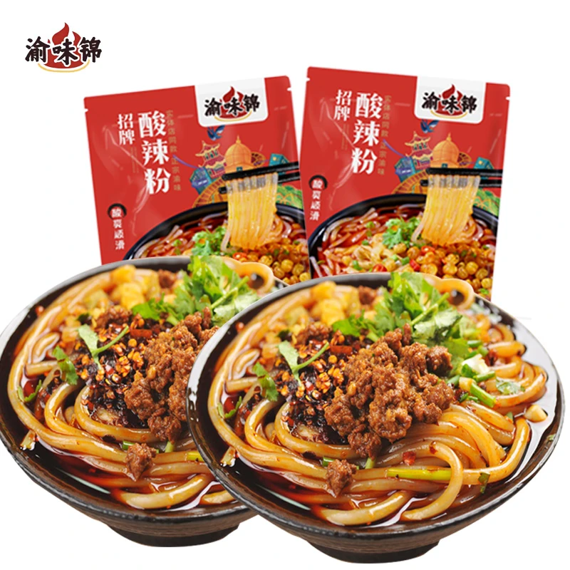 纯手工渝味锦重庆酸辣粉速食特产小吃重庆冲泡红薯粉袋装地方特色