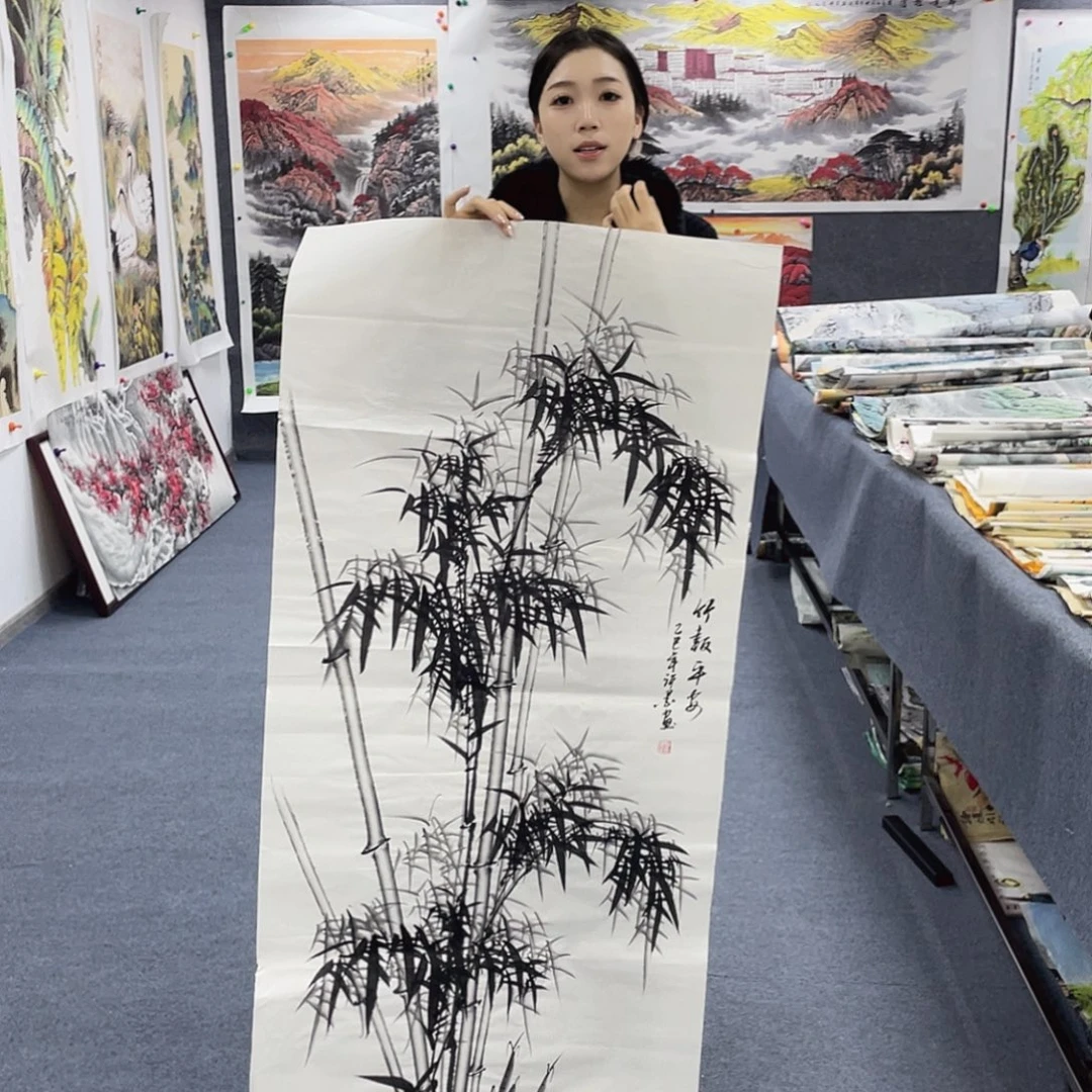 国画国画作品小姐姐放漏…