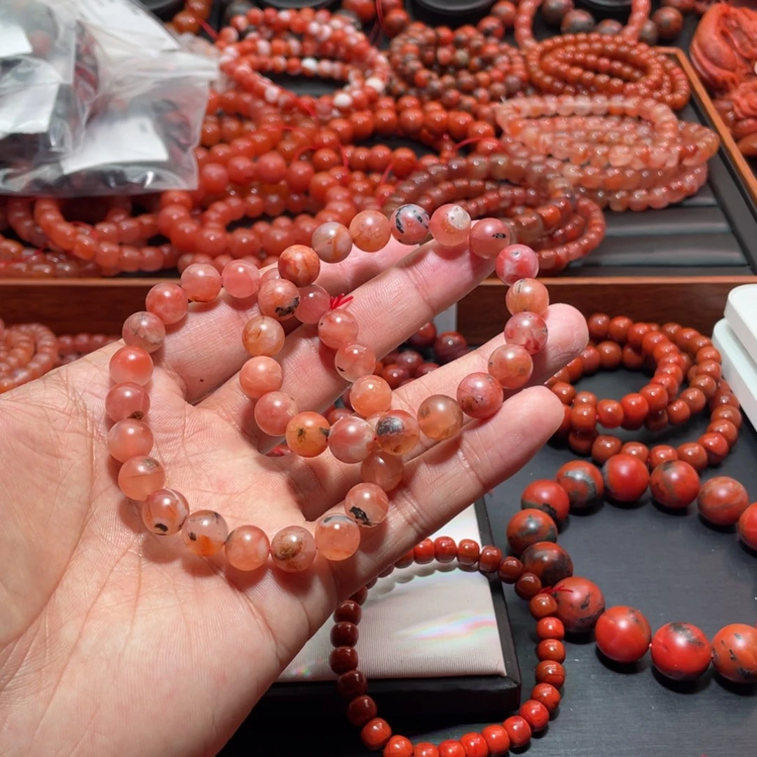 南红玛瑙手链未镶嵌