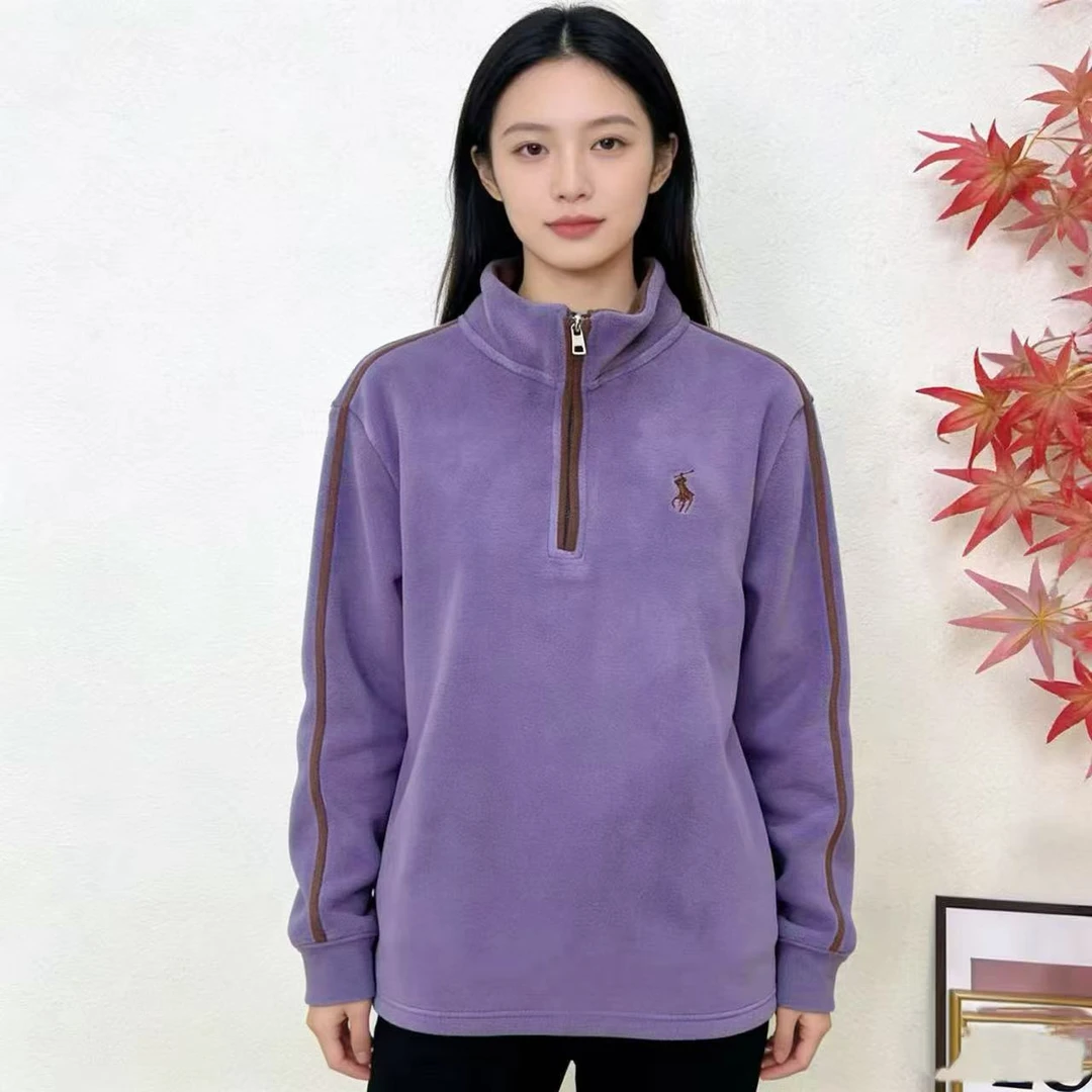 10064-秋冬加绒保暖休闲立领款卫衣