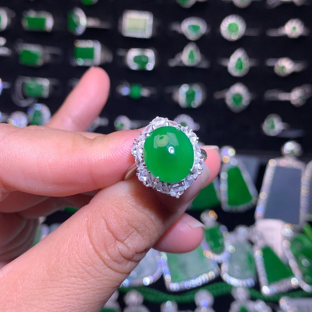 【闪购商品】翡翠银S925镶嵌颈饰如****3天然翡翠