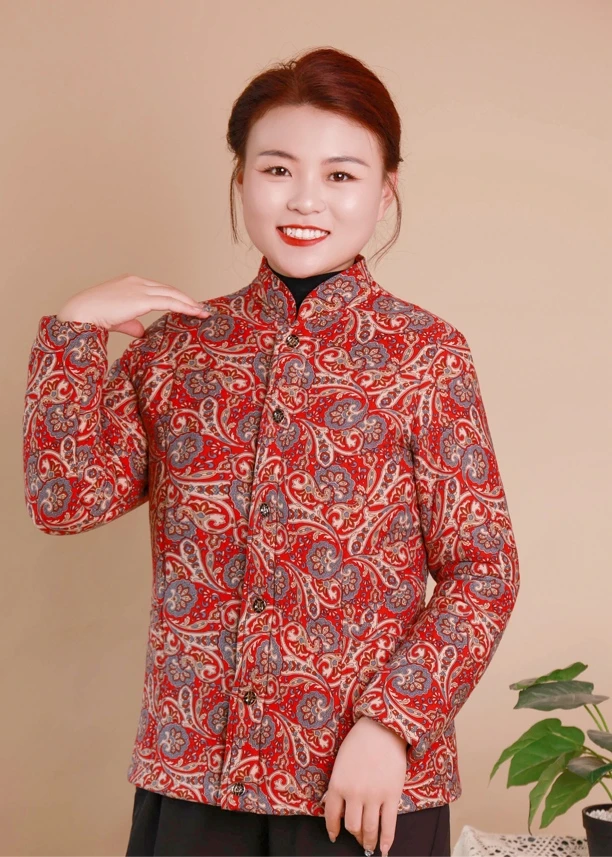 冬季新款女士加厚驼绒棉袄防寒服外套棉袄