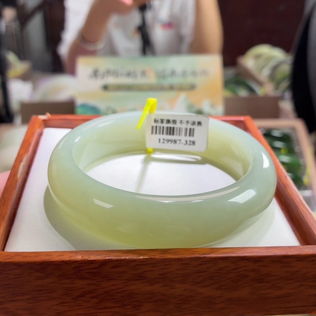 颈饰未镶嵌和田玉且末蓝大宽胎59+链接27