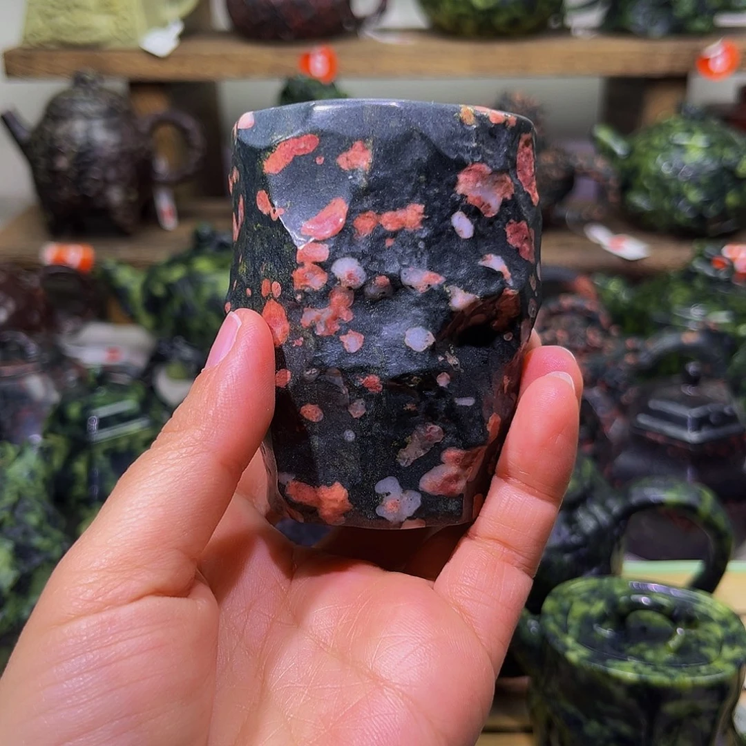 微*H石材梅花玉安山玉精品