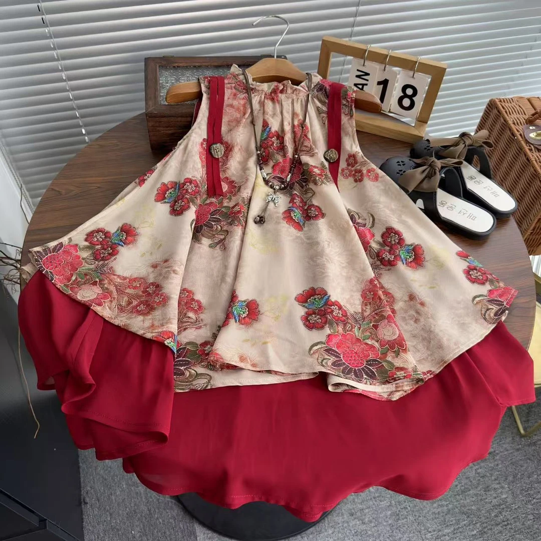 女童连衣裙韩系背心裙