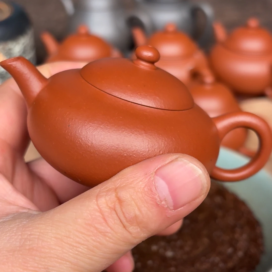 紫砂茶壶小品朱泥