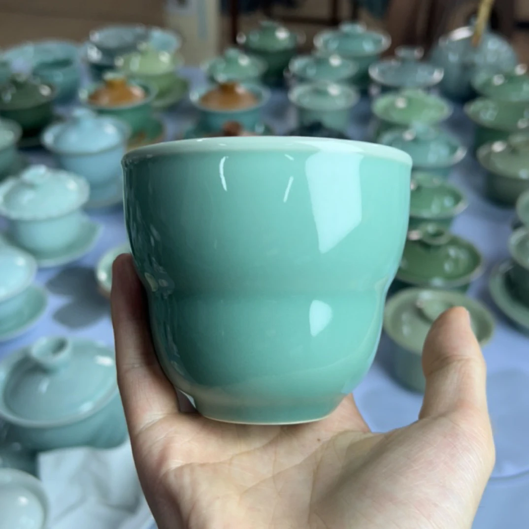 云间青瓷 俊武老师天青葫芦杯
