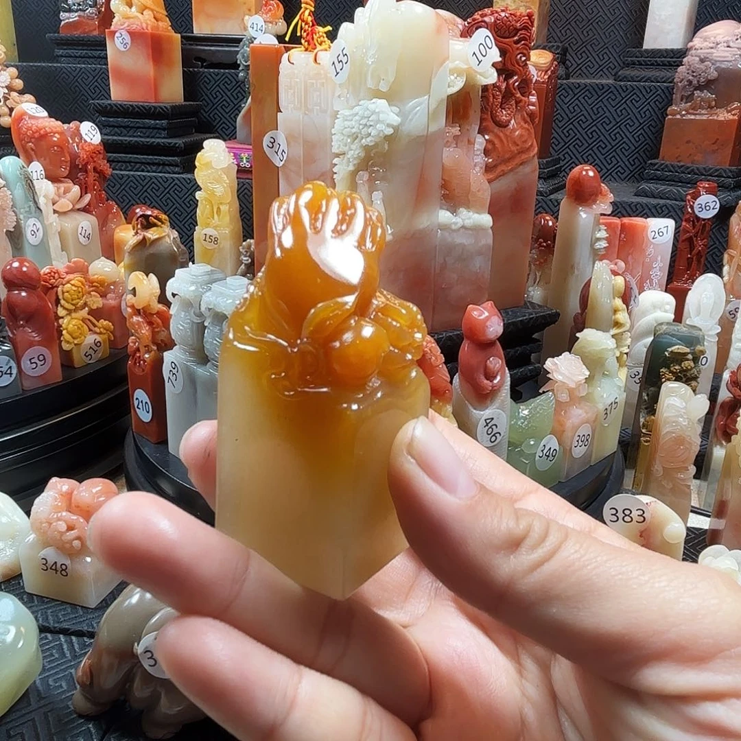 寿山石印石佛手印章