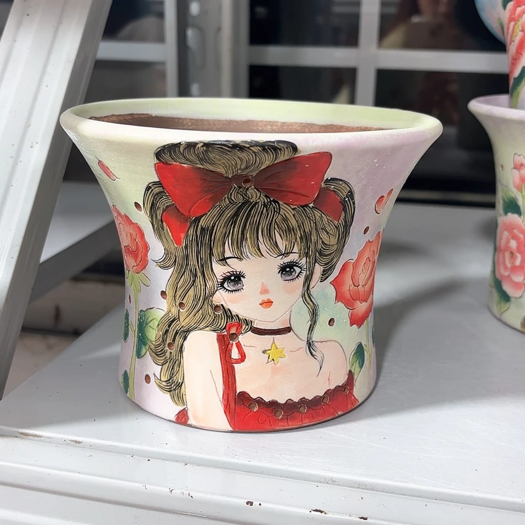 紫砂花盆允*手工花盆默认微瑕