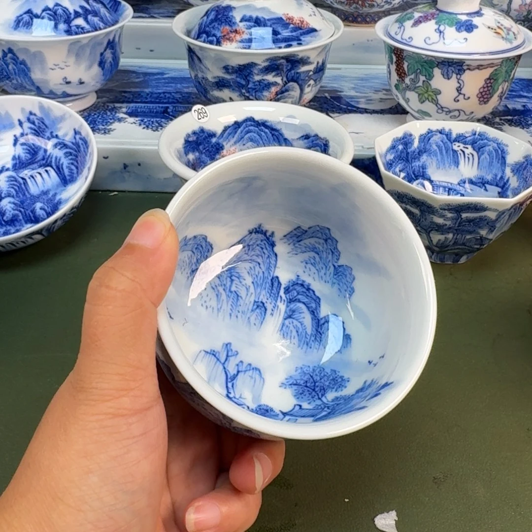 景德镇纯手绘茶具圆圆225