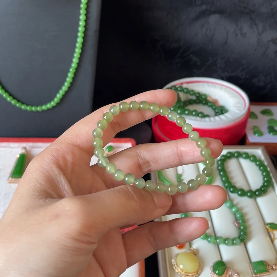 和田玉手串未镶嵌@****双