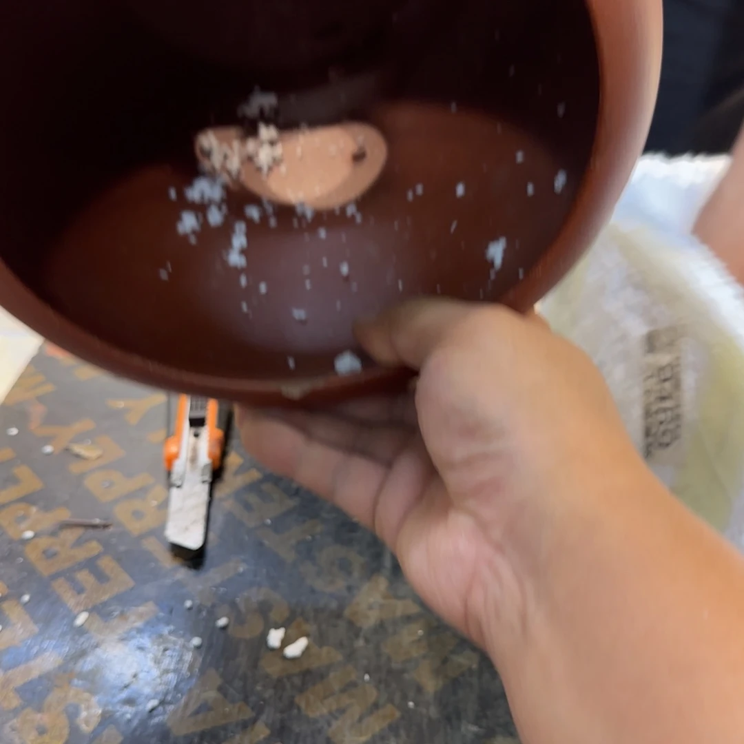 紫砂花盆瑕疵的问题都