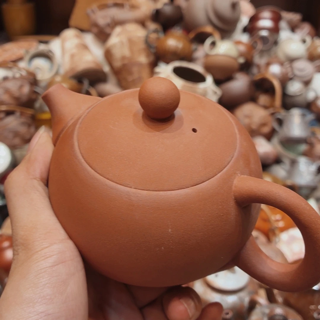 柴烧老岩泥手工茶器皿