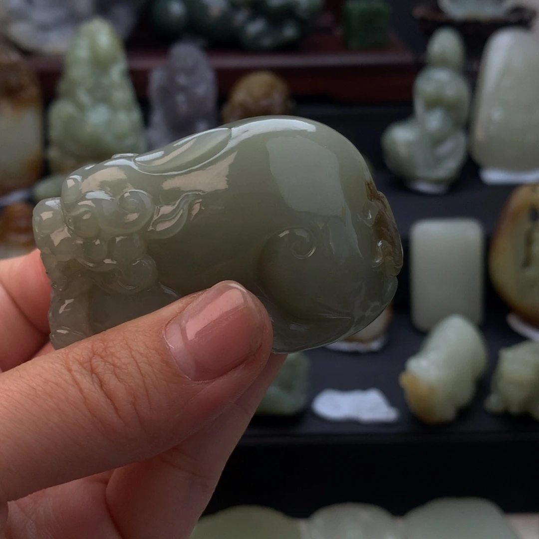 和田玉颈饰未镶嵌一****~