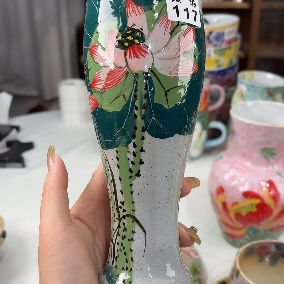 景德镇手绘高温釉下彩陶瓷茶具