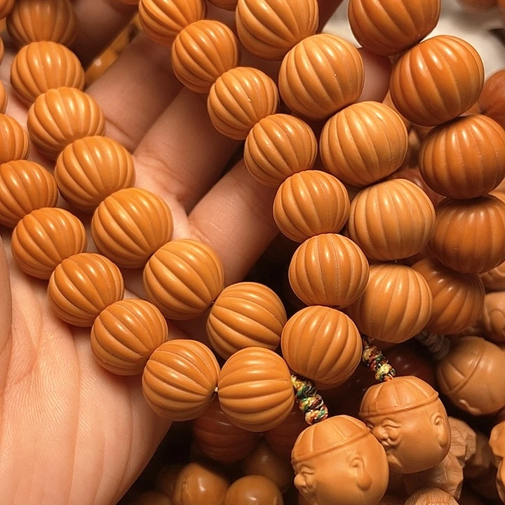 猴头核桃手串蓝**啡手持