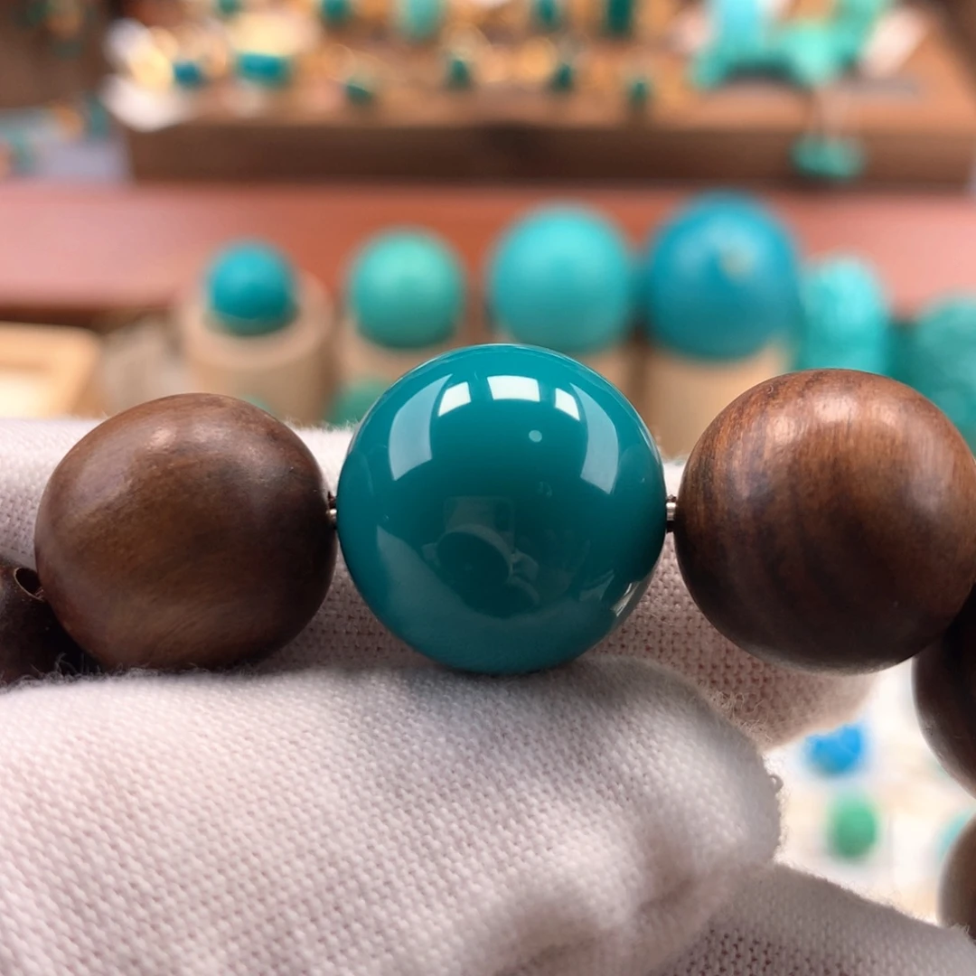 未镶嵌绿松石珠宝奇石16.5MM