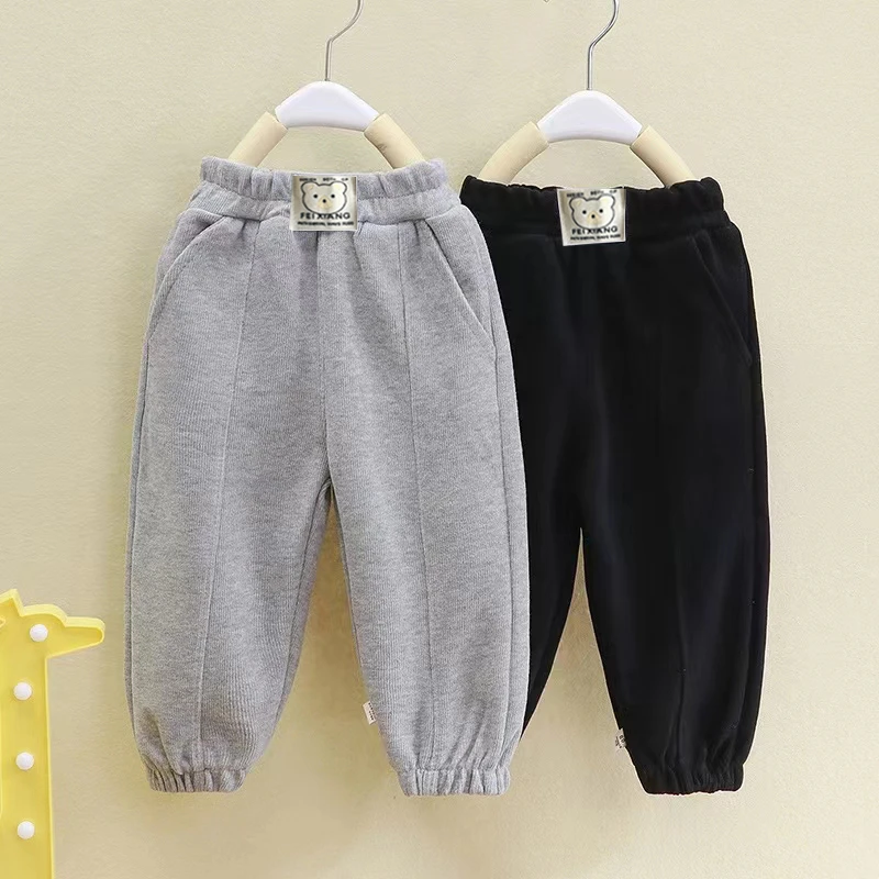 【现货】春秋款儿童卫裤韩版洋气男宝女宝小童米妮棉质百搭休闲裤