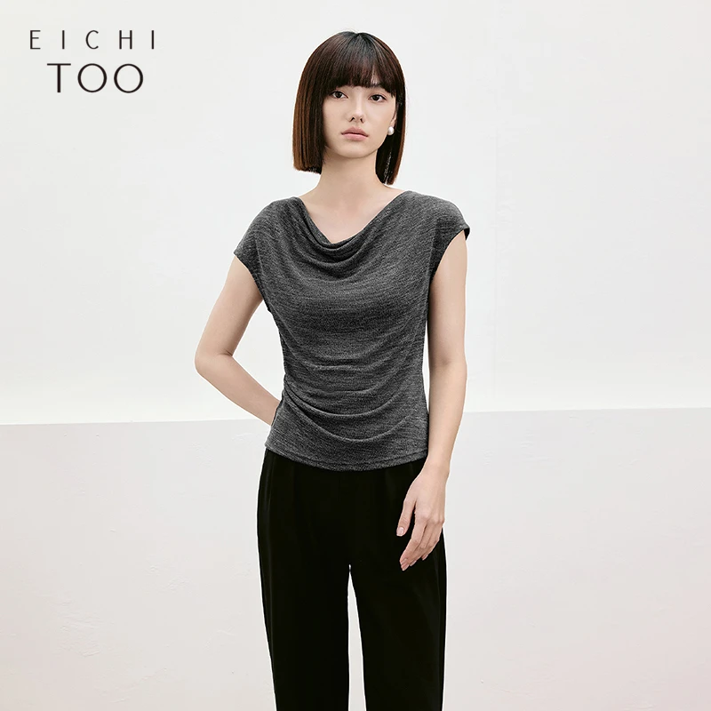 A爱居兔女装夏季新款舒适不规则设计感无袖针织衫ENZEJ2Q001A