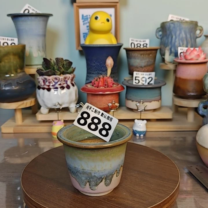 景德镇手工陶瓷盆 口7