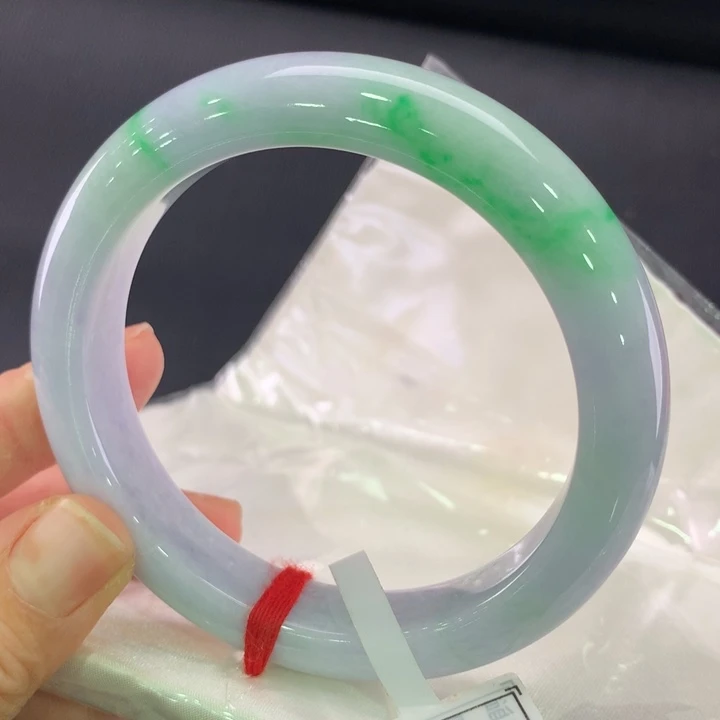 翡翠未镶嵌手镯正圈60.5