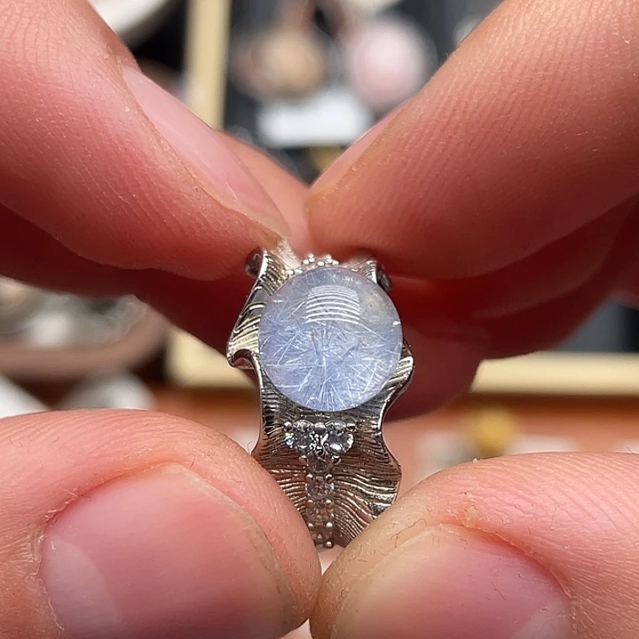 银S925镶嵌水晶戒指111111111