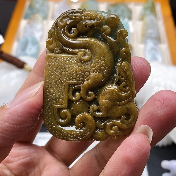 翡翠未镶嵌吊坠(不含链)冉*挂件