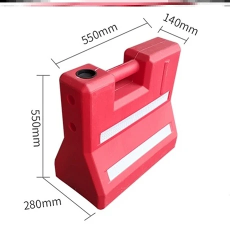 围挡马路隔离墩塑料可挡红桩护栏小水马道路防撞桶水泥路障分流桶