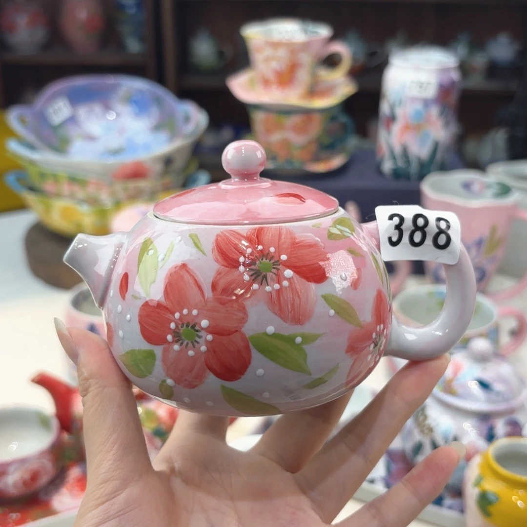 景德镇手绘高温釉下彩陶瓷茶具