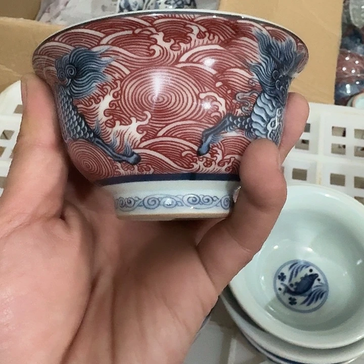 杯景德镇麒麟踏浪大压手