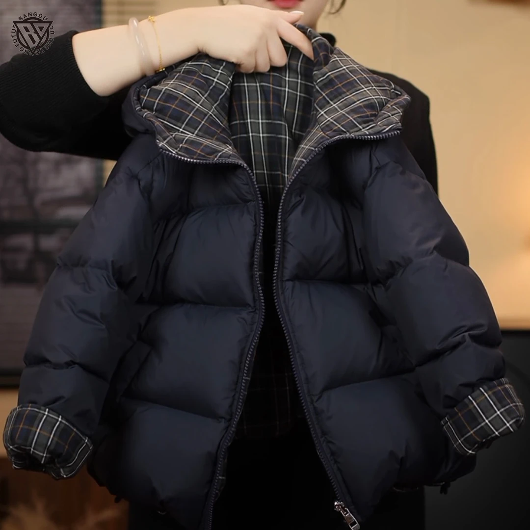 【现货48H】棒嘟优优男女童两面穿棉服冬季2025新款中大儿童外套111
