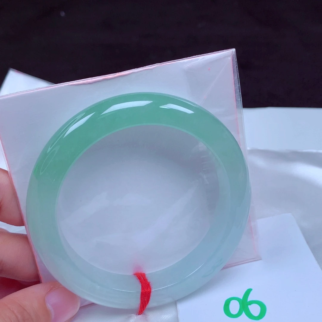 未镶嵌手镯翡翠缅甸天然A货翡翠手镯58.3