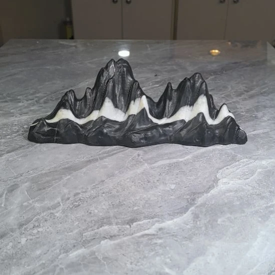 墨***法灵璧石奇石摆件摆件