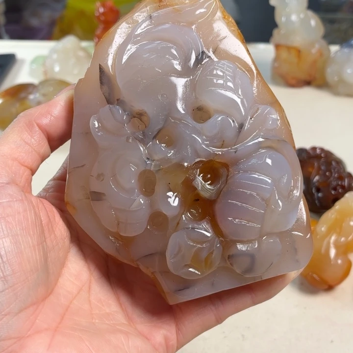 玛瑙/玉髓未镶嵌吊坠(不含链)