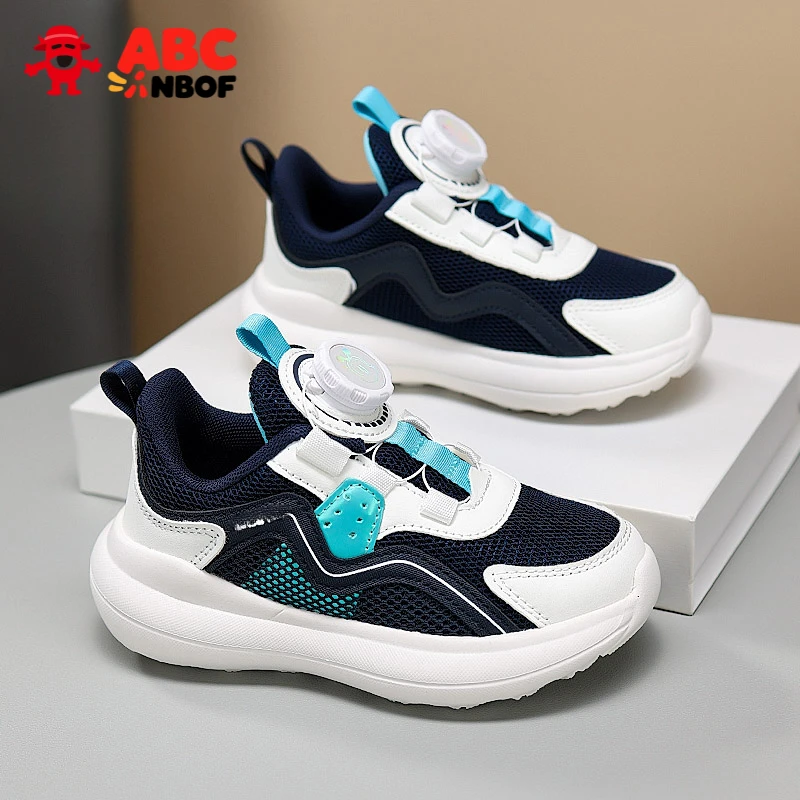 ABC NBOF童鞋男童运动鞋2025春秋新款男孩网面透气轻便跑步儿童鞋