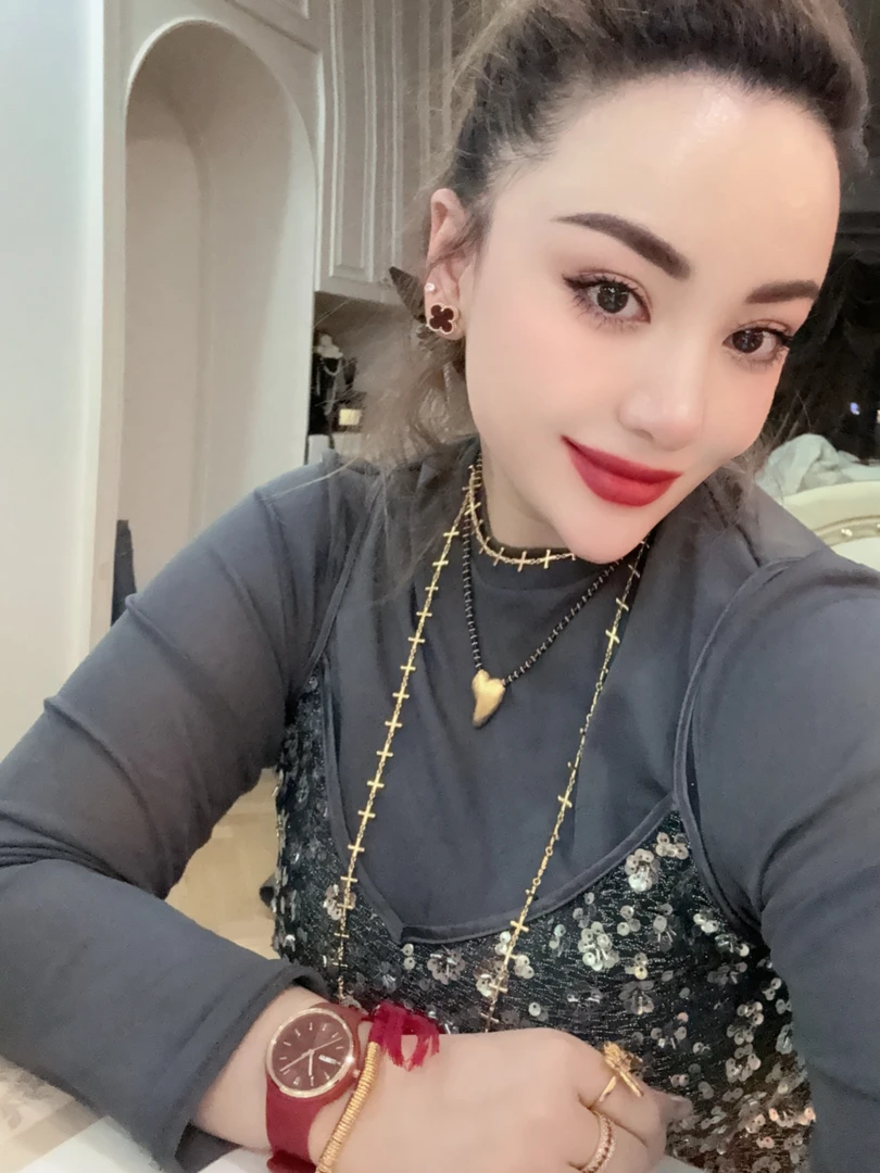 铜合金仿水晶项链 Dlzea爱心安哥拉红水晶珠子项链9990