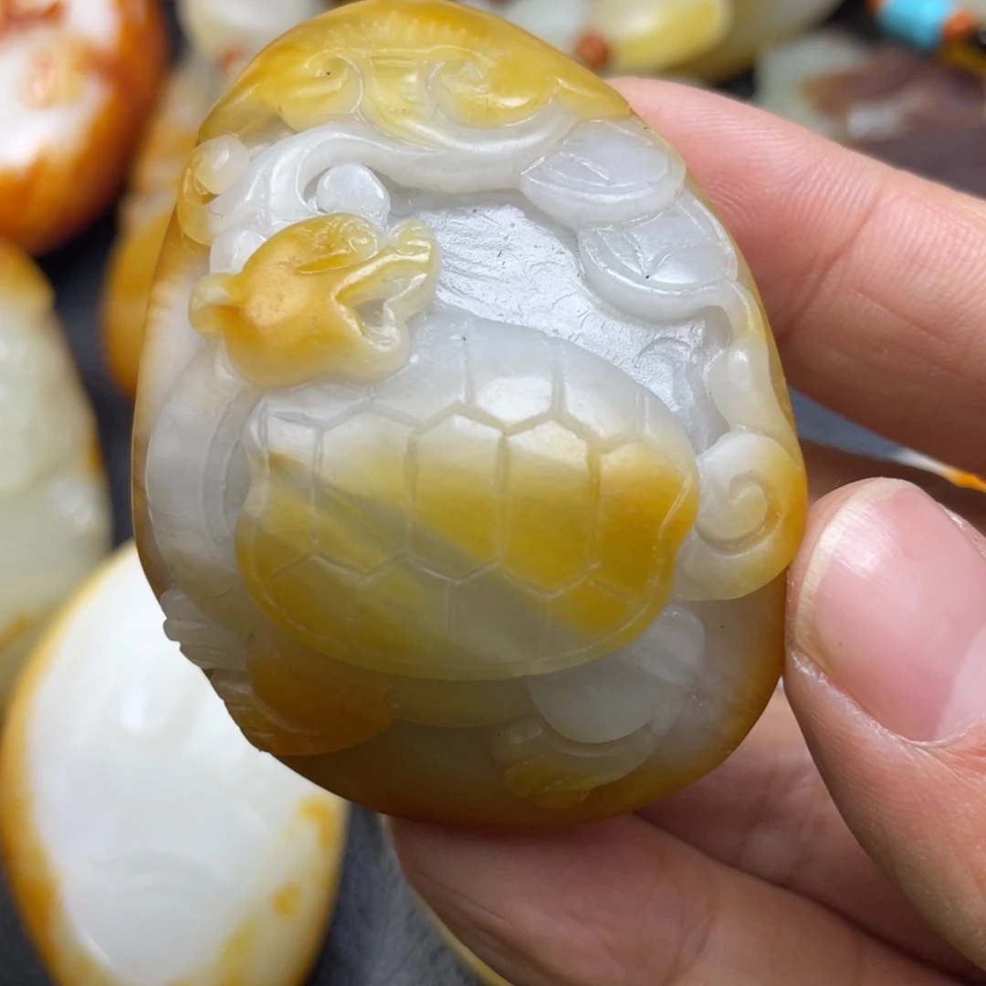 和田玉未镶嵌挂件