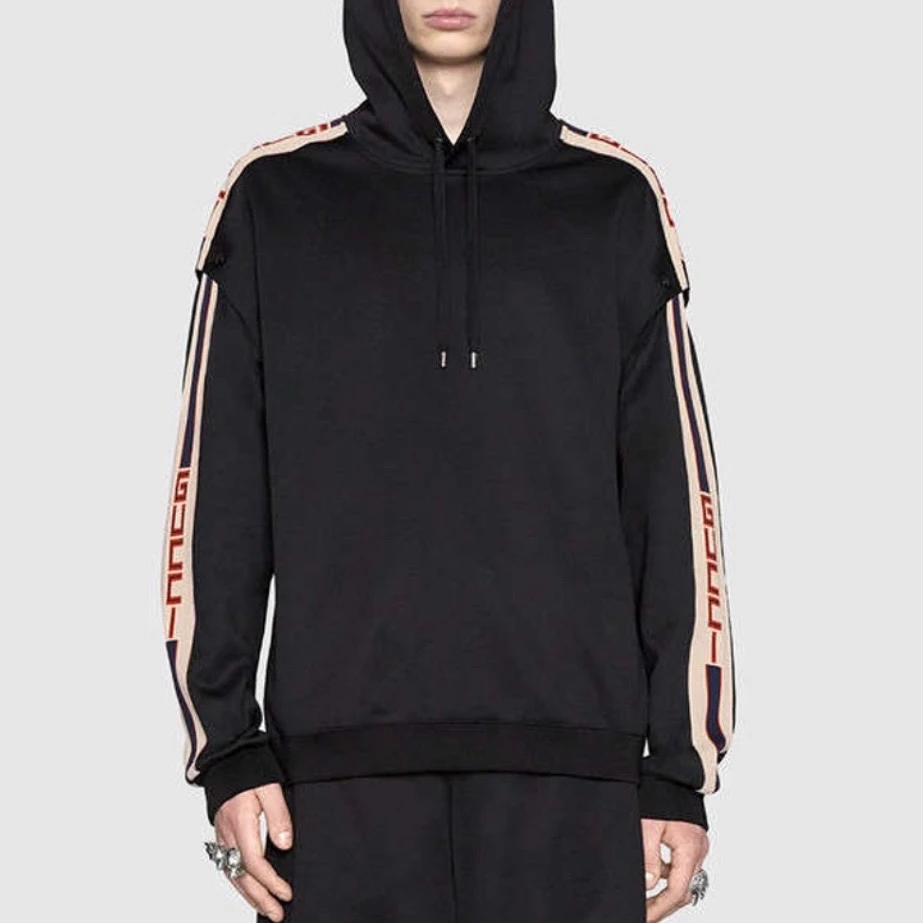 99新 GUCCI/古驰 3985/GUCCI可卸袖套头连帽长袖卫衣