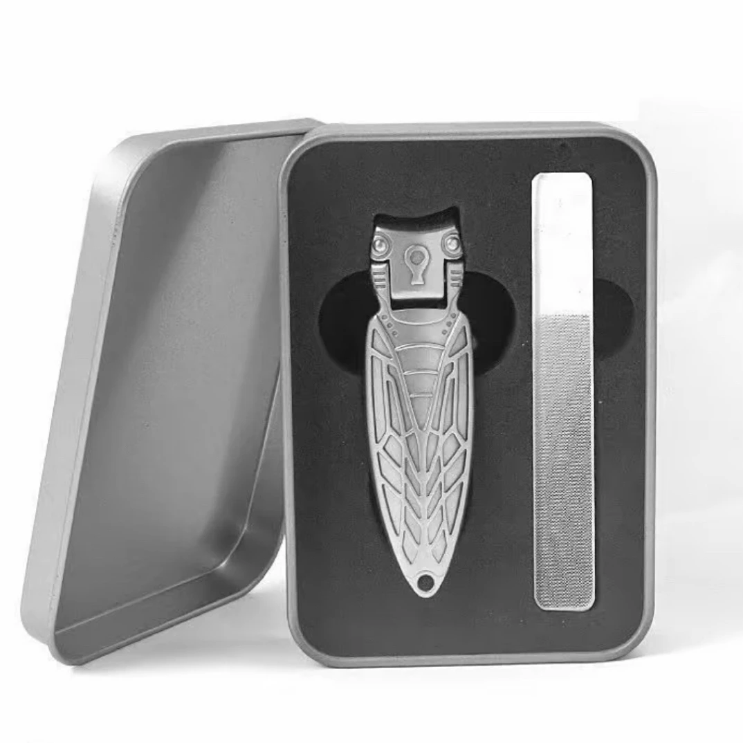 外贸新款全钢制大开口指甲刀 平口指甲刀 防飞溅指甲刀 指甲钳