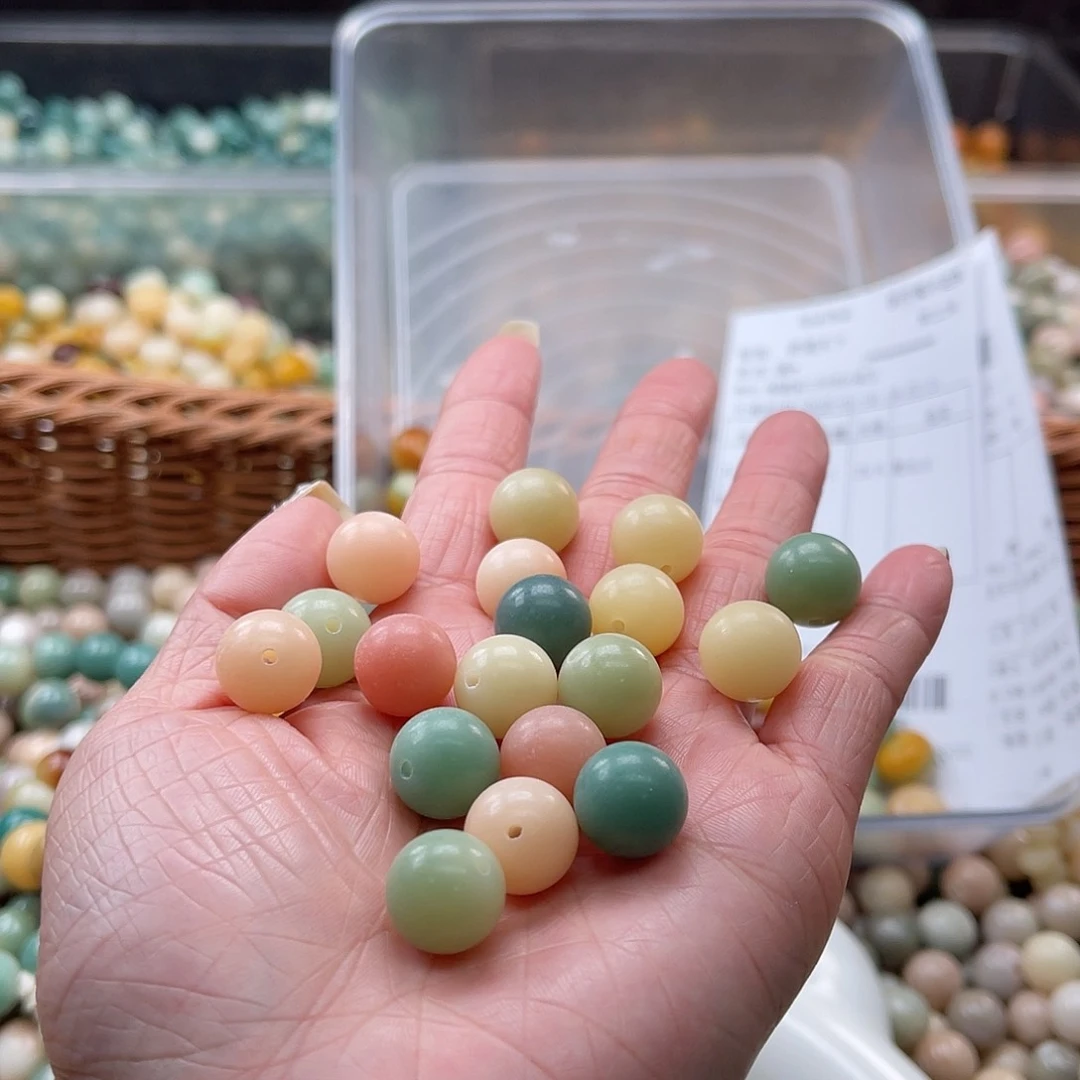 白玉菩提吊坠Z/12mm/50+50颗